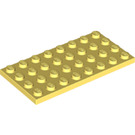 LEGO Bright Light Yellow Plate 4 x 8 (3035)