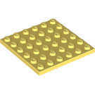 LEGO Bright Light Yellow Plate 6 x 6 (3958)