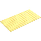 LEGO Bright Light Yellow Plate 8 x 16 (92438)