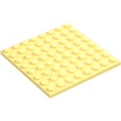 LEGO Jaune Clair Brillant assiette 8 x 8 (41539 / 42534)