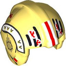 LEGO Helles Hellgelb Rebel Pilot Helm mit Weiß und rot Markings (30370 / 104613)