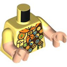 LEGO Bright Light Yellow Russell Minifig Torso (973 / 78568)