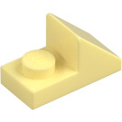 LEGO Klar lys gul Skråning 1 x 2 (45°) med Plate (15672 / 92946)