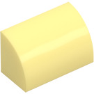 LEGO Amarillo claro brillante Con pendiente 1 x 2 Curvo (37352 / 98030)