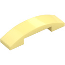 LEGO Giallo chiaro brillante Pendenza 1 x 4 Curvo Doppio (93273)