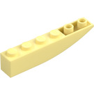 LEGO Amarillo claro brillante Con pendiente 1 x 6 Curvo Invertido (41763 / 42023)