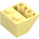 LEGO Amarillo claro brillante Con pendiente 2 x 2 (45°) Invertido con espaciador plano debajo (3660)