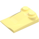 LEGO Giallo chiaro brillante Pendenza 2 x 3 x 0.7 Curvo con Ala (47456 / 55015)