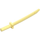 LEGO Bright Light Yellow Sword with Square Guard and Capped Pommel (Shamshir) (21459)