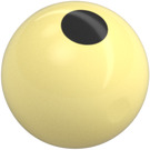 LEGO Bright Light Yellow Technic Ball with Black Circle / Pupil (18384 / 105172)