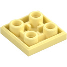 LEGO Kirkkaanvaaleankeltainen Laatta 2 x 2 Käänteinen (11203)