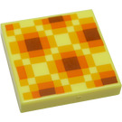 LEGO Giallo chiaro brillante Piastrella 2 x 2 con Minecraft Honeycomb Blocco con scanalatura (3068 / 76969)