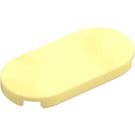 LEGO Bright Light Yellow Tile 2 x 4 with Rounded Ends (66857)