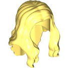 LEGO Jaune clair brillant Ondulé Longue Cheveux avec Parting (33461 / 95225)
