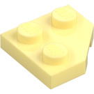 LEGO Bright Light Yellow Wedge Plate 2 x 2 Cut Corner (26601)