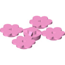 LEGO Leuchtend rosa 4 Blume Heads auf Sprue (3742 / 56750)