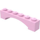 LEGO Světle růžová Klenba 1 x 6 Zvednutý luk (92950)