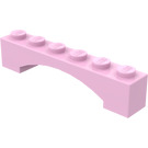LEGO Fel roze Boog 1 x 6 Verhoogde boog (92950)
