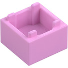 LEGO Leuchtendes Rosa Box 2 x 2 (2821 / 59121)