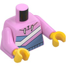 LEGO Bright Pink Boy with Pink Sweater Minifig Torso (973 / 76382)