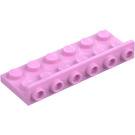 LEGO Kirkkaanvaaleanpunainen Uloke 2 x 6 jossa 1 x 6 Ylös (64570)