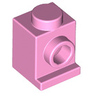 LEGO Leuchtend rosa Backstein 1 x 1 mit Scheinwerfer und kein Slot (4070 / 30069)