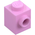 LEGO Klar rosa Kloss 1 x 1 med Knott på En Side (87087)