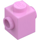 LEGO Bright Pink Brick 1 x 1 with Studs on Two Opposite Sides (47905)