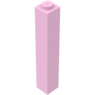 LEGO Fel roze Steen 1 x 1 x 5 met Solid Stud (2453)