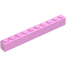 LEGO Klarrosa Kloss 1 x 10 (6111)