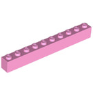 LEGO Leuchtend rosa Backstein 1 x 10 (6111)