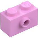 LEGO Bright Pink Brick 1 x 2 with 1 Stud on Side (86876)