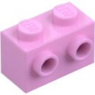 LEGO Leuchtendes Rosa Stein 1 x 2 mit Noppen auf Ein(e) Seite (11211)