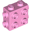 LEGO Fel roze Steen 1 x 2 x 1.6 met Kant en Einde Studs (67329)