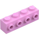 LEGO Jasnoróżowy Cegła 1 x 4 z 4 Szpilki NA Jeden Strona (30414)