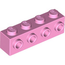 LEGO Leuchtend rosa Backstein 1 x 4 mit 4 Bolzen auf Eins Seite (30414)