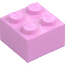 LEGO Klar rosa Kloss 2 x 2 (3003 / 6223)