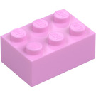 LEGO Světle růžová Kostka 2 x 3 (3002)