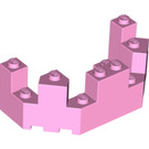 LEGO Fel roze Steen 4 x 8 x 2.3 Turret Top (6066)