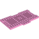 LEGO Bright Pink Brick 8 x 16 with 1 x 4 Sections for Inter-locking (18922)