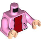 LEGO Fel roze Brooklyn Minifig Torso (973 / 76382)