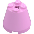 LEGO Klar rosa Kjegle 3 x 3 x 2 med Akselhull (6233 / 45176)