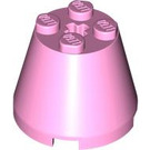 LEGO Bright Pink Cone 3 x 3 x 2 with Axle Hole (6233 / 45176)