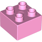 LEGO Duplo Rose pétant Duplo Brique 2 x 2 (3437 / 89461)