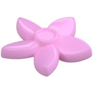 LEGO Bright Pink Flower with Pointed Petals with Small Pin (18853)