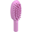 LEGO Klarrosa Hairbrush med kort handtag (10 mm) (3852)