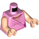 LEGO Fel roze Hermione Granger met Roze Jurk en Haar Beneden Minifiguur Torso (973 / 76382)