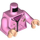 LEGO Fel roze Hermione Stained Hoodie Torso (973 / 76382)