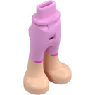 LEGO Bright Pink Hip with Pants with Bare feet (101129)