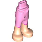 LEGO Leuchtend rosa Hüfte mit Pants mit Bare feet (101129)